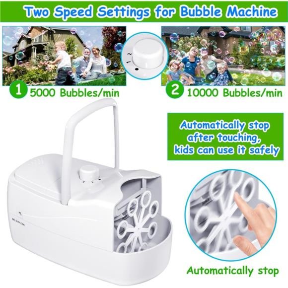 Bubble Machine, Automatic Bubble Blower Electronics Bubble Maker for Kids - Picture 4 of 6